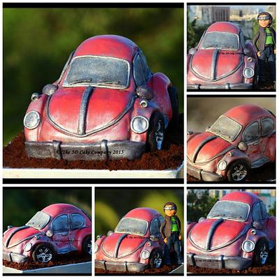 VW Beetle car cake........... - Cake by Visha