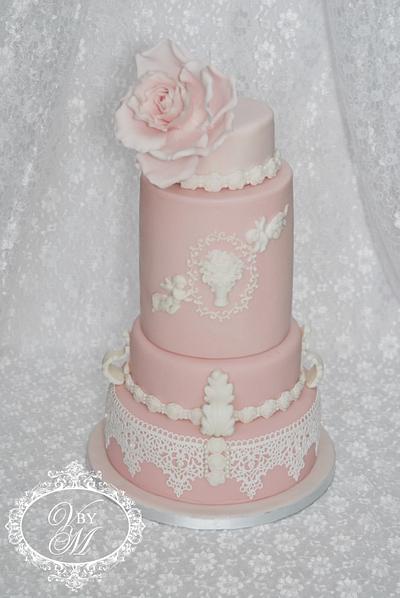 Pink Lace Cake - Cake by Art Cakes Prague