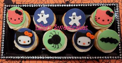 Hello kitty Halloween Cupcakes - Cake by Elisa's Sweet Cakes