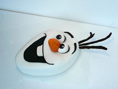 Olaf (Frozen) - Cake by hapci03