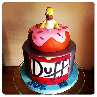Simpsons cake - Cake by Wonderland Cake and Cookie Co