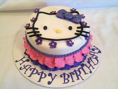 Petal, pinks and purple Hello Kitty  - Cake by Caroline Diaz 