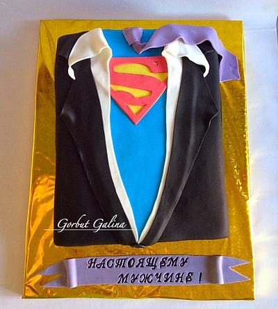 Superman - Cake by Galinasweet