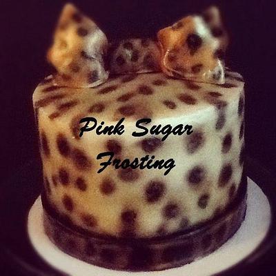 INSIDE/OUT LEOPARD PRINT CAKE   - Cake by pink sugar frosting