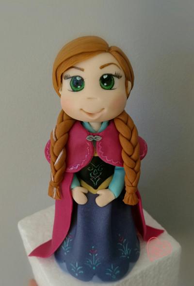 Frozen anna figurine - Cake by Hokus Pokus Cakes- Patrycja Cichowlas