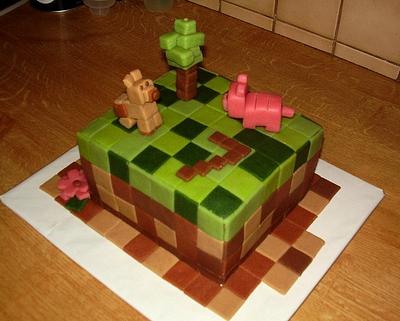 Minecraft - Cake by Stániny dorty