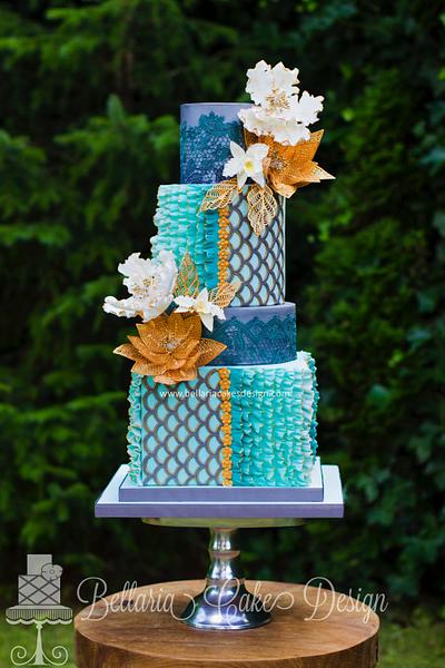 Sea green fantasy dream - Cake by Bellaria Cake Design 