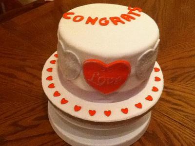 Engagement cake - Cake by Toni Lally