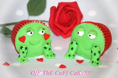 Valentines frogs - Cake by OfF ThE CuFf CaKeS!!