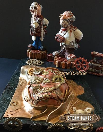 Steampunk collaboration  - Cake by Dinadiab