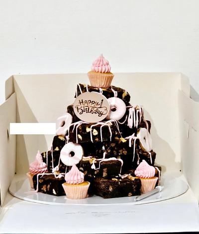 Brownie stack  - Cake by Kathy 