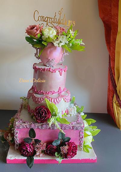 Wedding cake  - Cake by Dinadiab