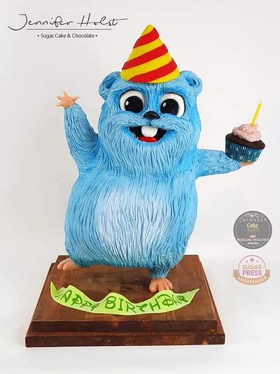Lemming 3D Birthday Cake - Cake by Jennifer Holst • Sugar, Cake & Chocolate •