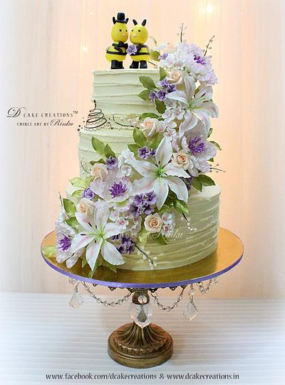 Special Day for Mr. & Ms. Bee - Cake by D Cake Creations®