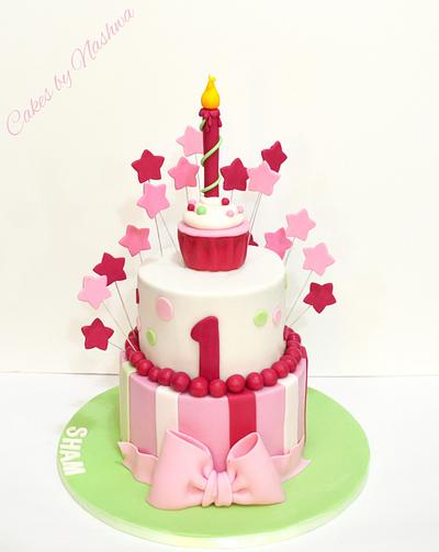 First birthday cake - Cake by Cakes by Nashwa