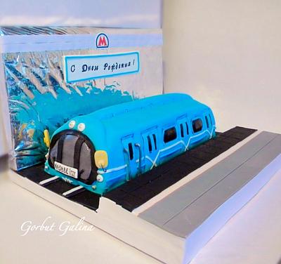 Subway car - Cake by Galinasweet