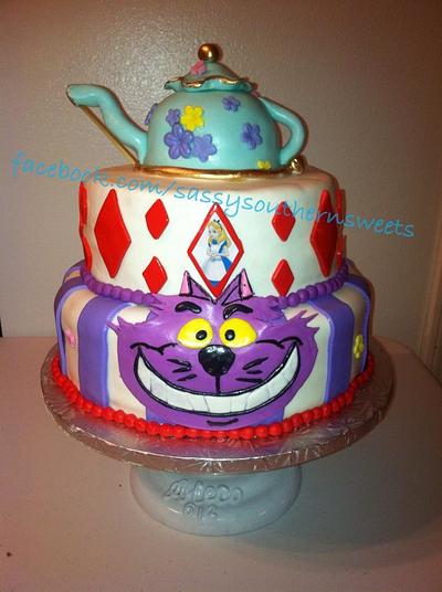 Alice in Wonderland Baby Shower Cake - Cake by Janavee