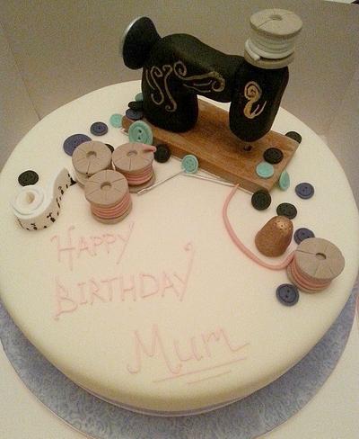 Sewing/Stitching Cake - Cake by Putty Cakes