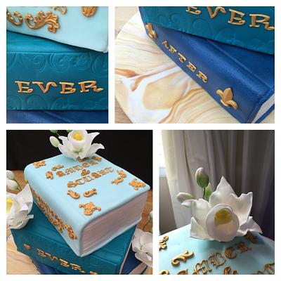 Stack of Books Wedding cake  - Cake by The Cake Artist Mk 