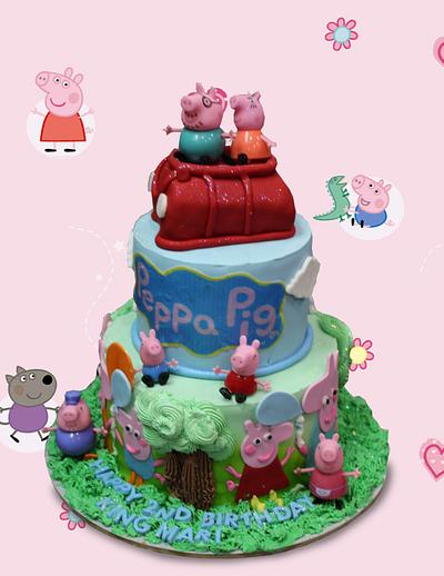 Peppa Pig - Cake by MsTreatz
