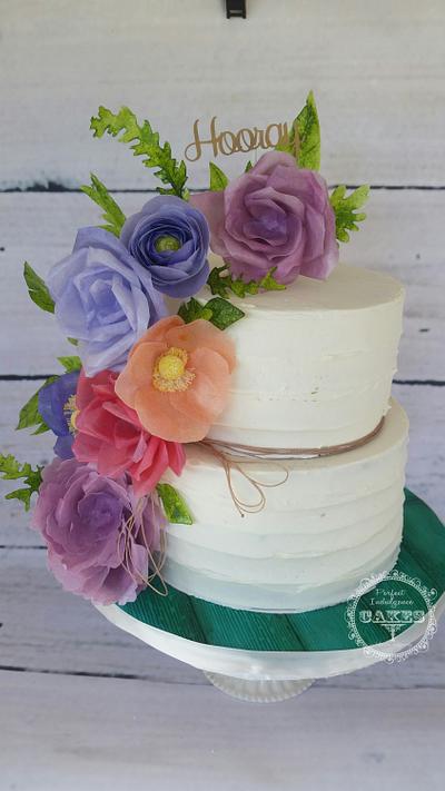 Rustic wedding cake - Cake by Maria Cazarez Cakes and Sugar Art