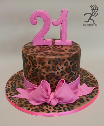Leopard print 21st Cake - Cake by Ciccio 