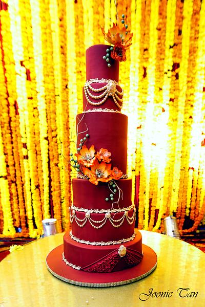 When Lijo weds Ritu... - Cake by Joonie Tan