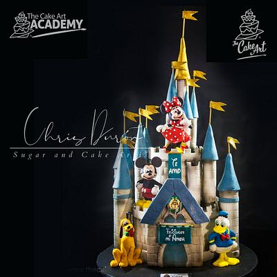 Disney Castle 3D Cake - Cake by Chris Durón from thecakeart.academy