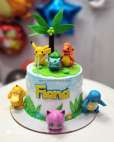 Pokemon friends cake - Cake by Sweet Mantra Homemade Customized Cakes Pune