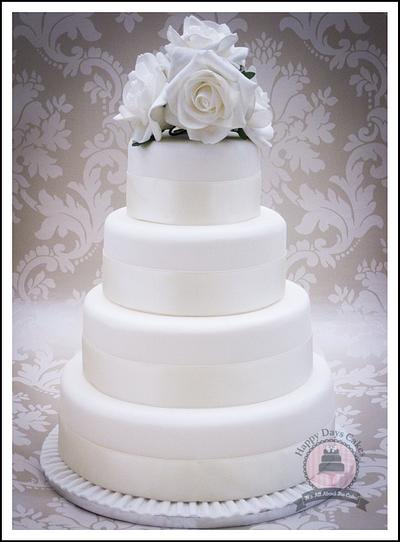 Wedding Cake - Cake by Happy Days Cakes