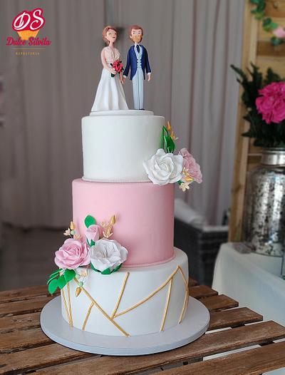 Wedding Cake and Candy Bar - Cake by Dulce Silvita