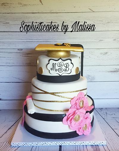 Kate Spade Graduation Cake  - Cake by Sophisticakes by Malissa