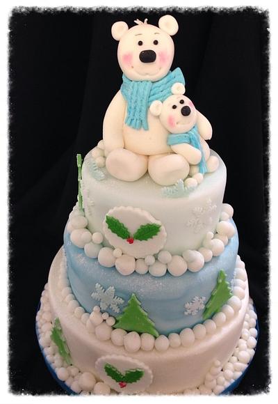 Polar bears  - Cake by Two bees treat boutique 