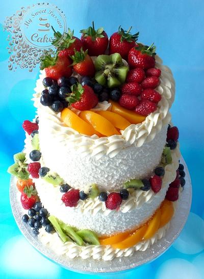 Fresh Fruit Cake  - Cake by Beata Khoo