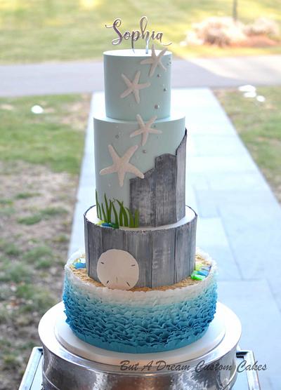 Beach Themed Cake - Cake by Elisabeth Palatiello