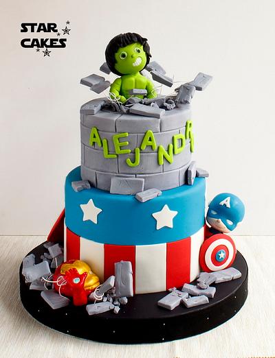 Baby Marvel Avengers cake - Cake by Star Cakes