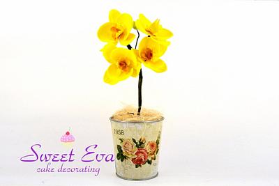 Yellow orchid - Cake by ana ioan