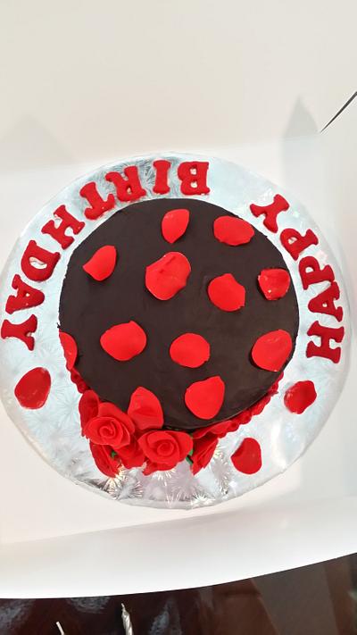 A Rose Petal Choc cake  - Cake by CAKE RAGA