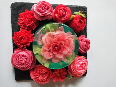 Flowers carousel - Cake by Graziella Albore