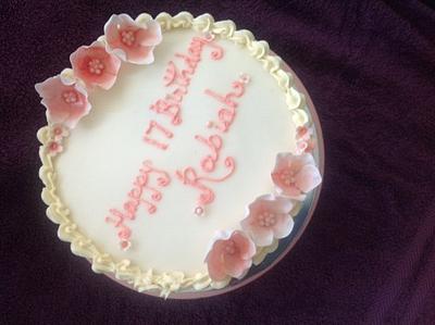 Ivory and Pink - Cake by Radhika