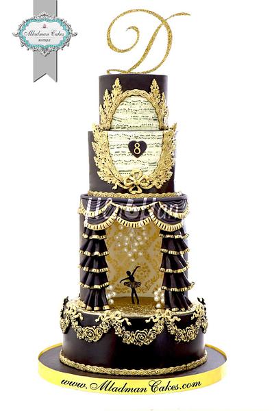Ballet Princess Cake - Black/Gold Edition - Cake by MLADMAN