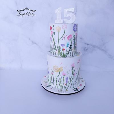 Pastel Floral y Botanico  - Cake by Sofia veliz
