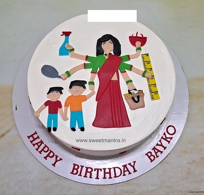 Multitasking Supermom cake - Cake by Sweet Mantra Homemade Customized Cakes Pune