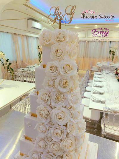 WEDDING CAKE - Cake by Brenda Salcedo Cake Artist