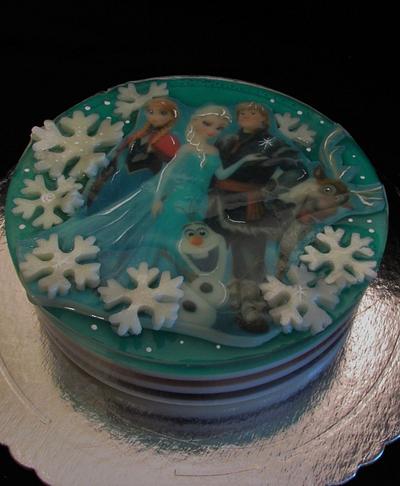 Frozen Birthday Party Sweets - Cake by Cristina Arévalo- The Art Cake Experience