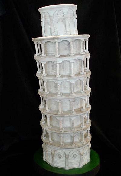 The Leaning Tower of Pisa - Cake by The Cake Diosa