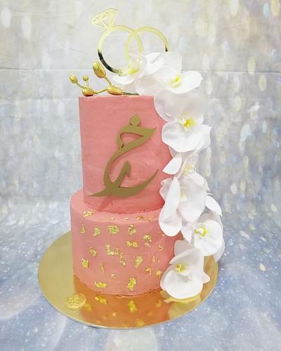 Engagement cake - Cake by Rana atef