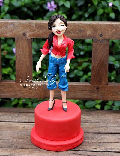 A woman in jeans - Cake by Nili Limor 