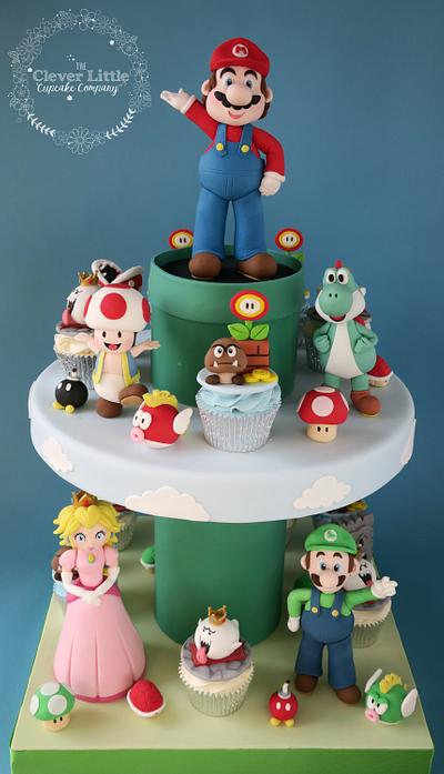 Super Mario Cupcake Tower - Cake by Amanda’s Little Cake Boutique