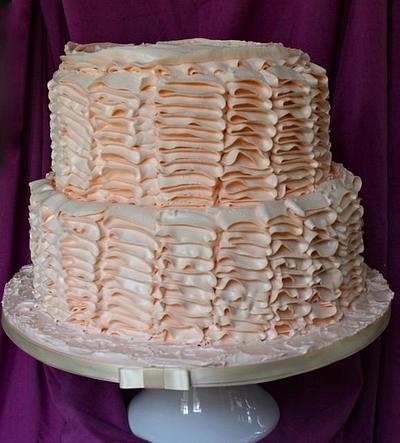 Buttercream Ruffles & Roses Cake - Cake by Crystal